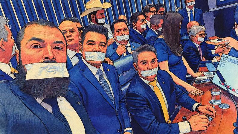 Apoiadores de Bolsonaro querem votação da anistia na volta do recesso (Foto: Deputado Paulo Bilynskyj/Reprodução)