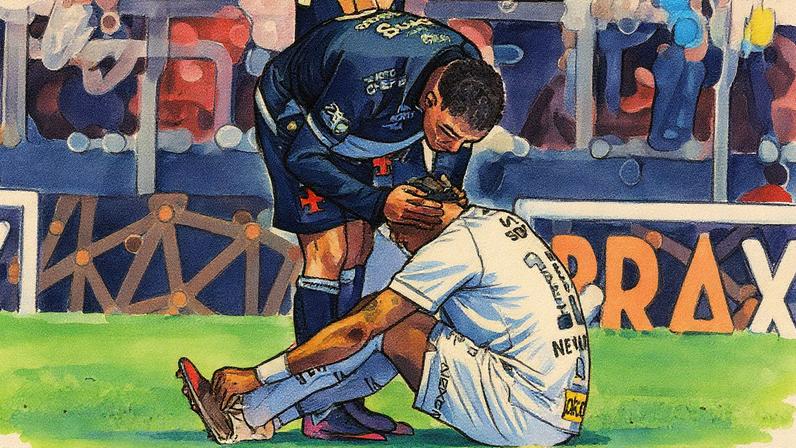 Santos recebe o Vasco em partida no estádio Morumbi em São Paulo válida pelo Campeonato Brasileiro de Futebol Série A. Na foto Neymar Jr. e Coutinho (Foto: Daniel Teixeira/Estadão)