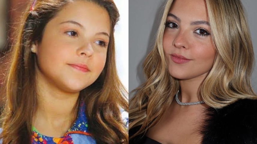 Atriz Júlia Gomes na época de 'Chiquititas' e atualmente (Foto: Reprodução/Instagram)