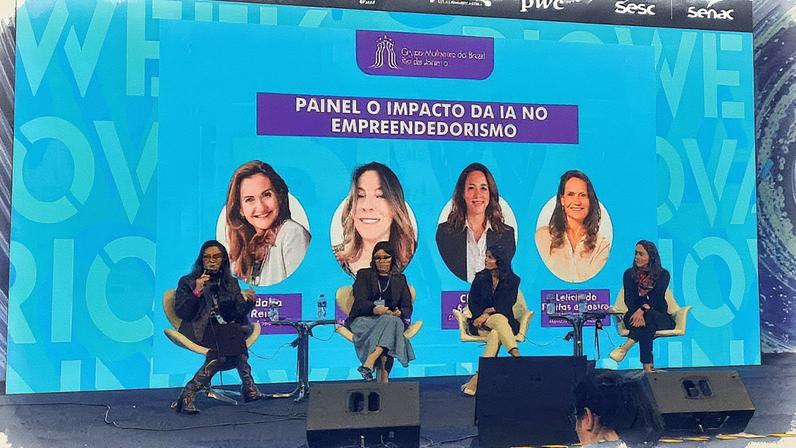 Participantes da RIW discutem o impacto da IA no empreendedorismo (Foto: Fábio Grellet/Estadão)