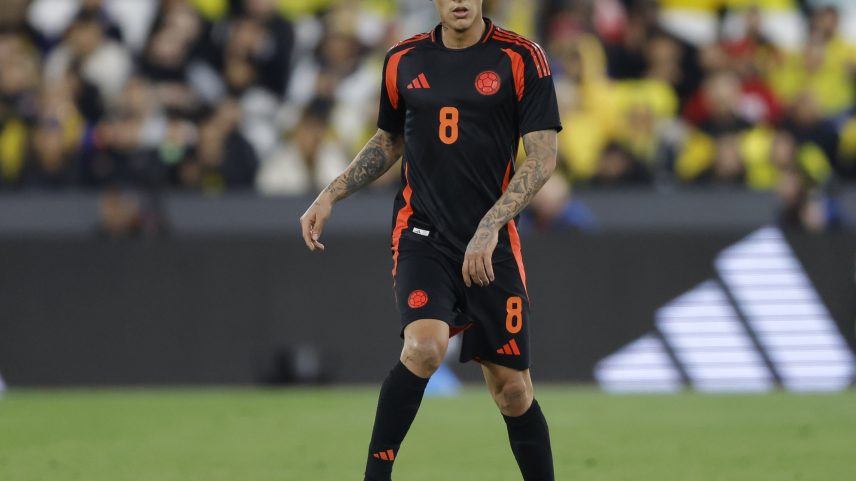 Jorge Carrascal: jogador foi contratado pelo Flamengo por 12 milhões de euros. (Foto: Nigel French/Sportsphoto/Allstar/Getty Images)