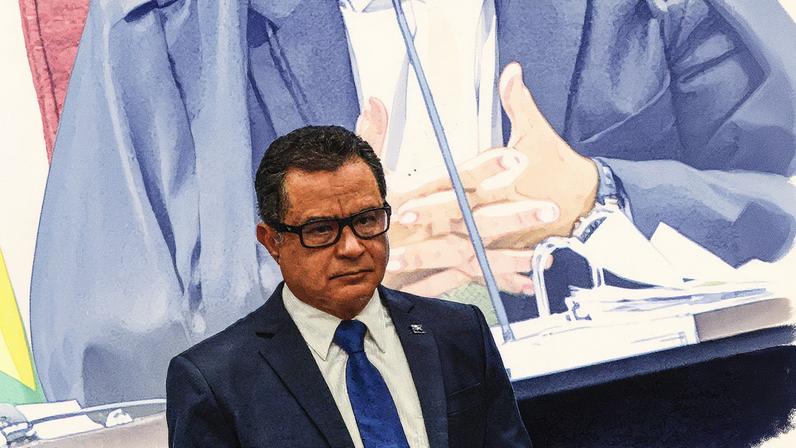 O almirante Almir Garnier Santos se recusou a participar da passagem de comando da Marinha após o fim do governo Bolsonaro (Foto: Gabriela Biló - 10.jun.25/Folhapress)
