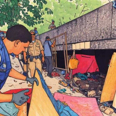 Cidade de Deus realiza operação e remove 5 toneladas de materiais de acampamentos