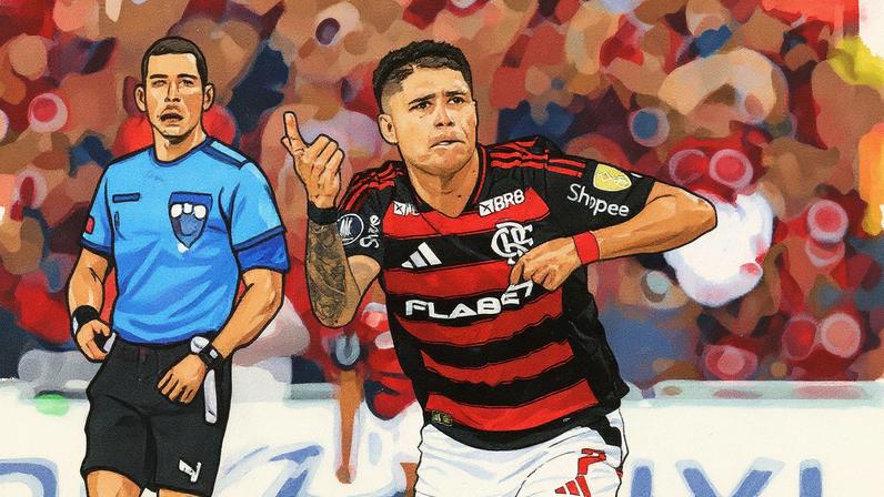 Luiz Araújo desafoga Flamengo na Libertadores com gol e assistência contra LDU (Foto: Gilvan de Souza/Flamengo)