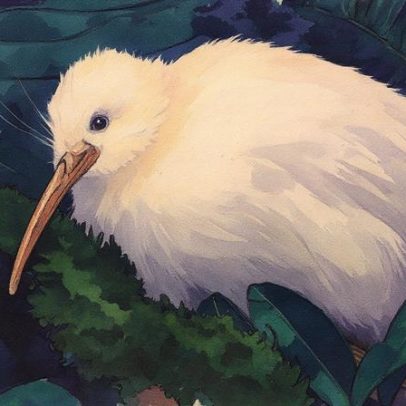 Rara ave kiwi branca é avistada por guarda-florestal na Nova Zelândia