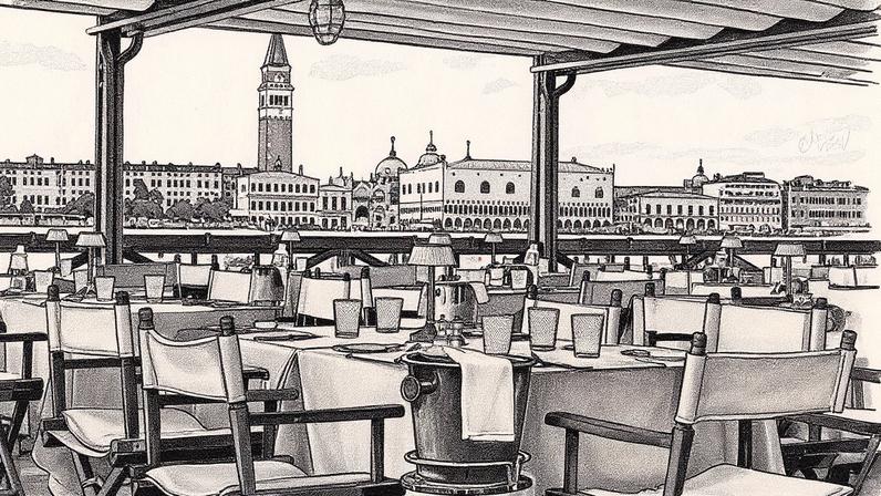 Os jardins Casanova do Hotel Cipriani em Veneza, sobre os quais se descem os balcões das 13 suítes júnior renovadas por Peter Marino. (Foto: Francesco Dolfo)