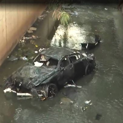 Homem perde a vida em acidente de carro ao cair em córrego no Brooklin
