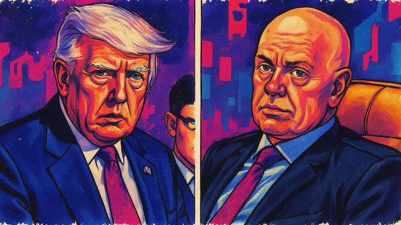 O presidente dos Estados Unidos, Donald Trump, e o ministro do Supremo Tribunal Federal (STF) brasileiro Alexandre de Moraes (Foto: Fotos de Tasos Katopodis/Getty Images via AFP e Brenno Carvalho/O Globo)