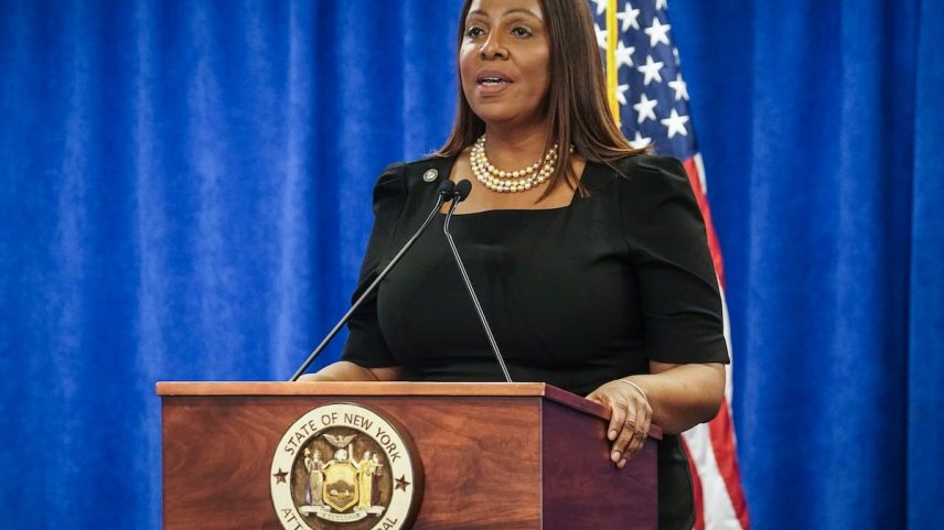 Letitia James, procuradora-geral de Nova York, em fevereiro de 2024. (Foto: Bebeto Matthews/AP)