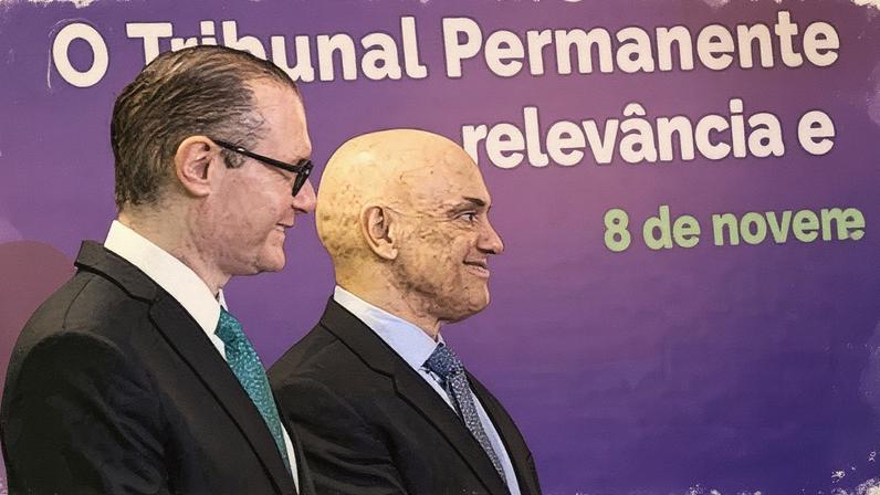 Ministros do STF Cristiano Zanin e Alexandre de Moraes. (Foto: Andressa Anholete/STF)