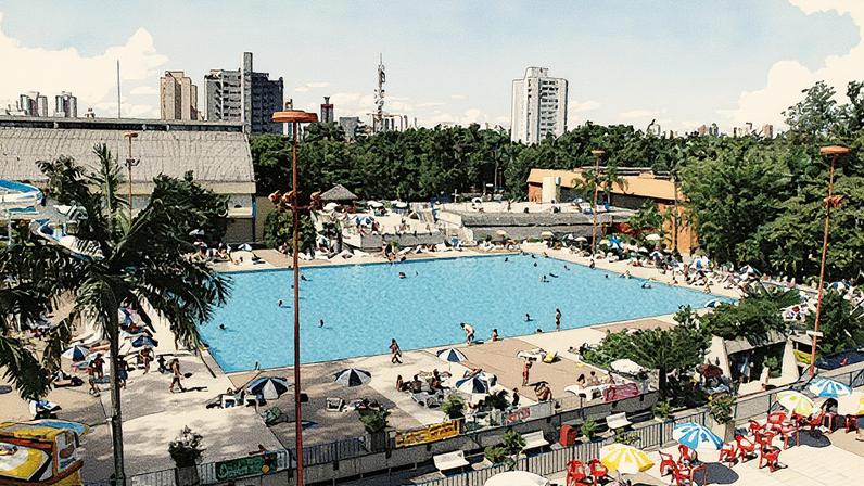 Esporte Clube Banespa localizado em Santo Amaro, na zona sul de São Paulo (Foto: Reprodução)