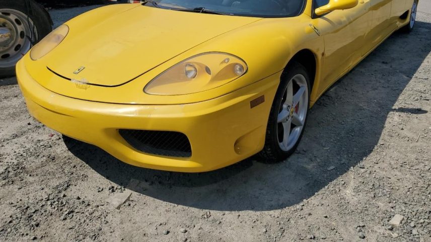 Ferrari 360 Modena Limusine (Foto: Copart/Divulga)