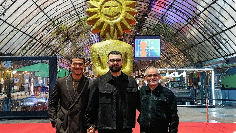 Ruan Aguiar, diretor Douglas Soares e o ator Gero Camilo (Foto: Cleiton Thiele/Ag.Pressphoto)