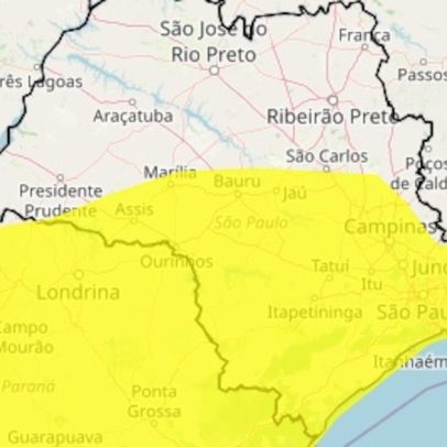 Inmet alerta para chuvas intensas em várias regiões do Brasil