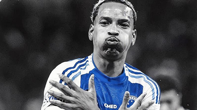 Matheus Pereira comemora gol de falta em partida contra o São Paulo (Foto: Reprodução)