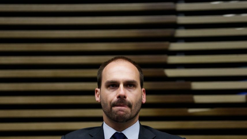 Deputado federal Eduardo Bolsonaro (PL-SP) (Foto: Fernando Bizerra/EFE)
