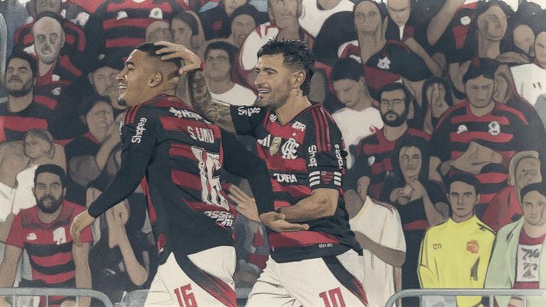 Samuel Lino faz primeiro gol pelo Flamengo (Foto: Gilvan de Souza/Flamengo)