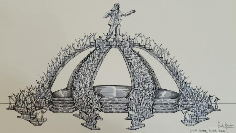 Monumento em homenagem a Martinho da Vila (Foto: Divulgação)