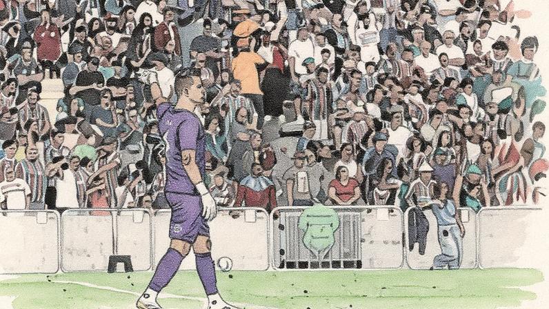 Fábio empatou recorde de 1.390 jogos na carreira em vitória do Fluminense sobre Fortaleza (Foto: LUCAS MERÇON / FLUMINENSE F.C.)