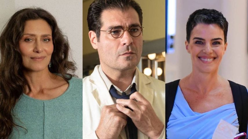 Maria Fernanda Cândido (à esquerda), Thiago Lacerda e Ana Paula Arósio fizeram 'Terra Nostra' (Foto: Ronny Santos/Folhapress / AgNews)