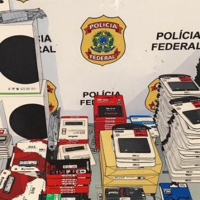 PF apreende R$ 50 mil em eletrônicos com homem no Aeroporto do Galeão