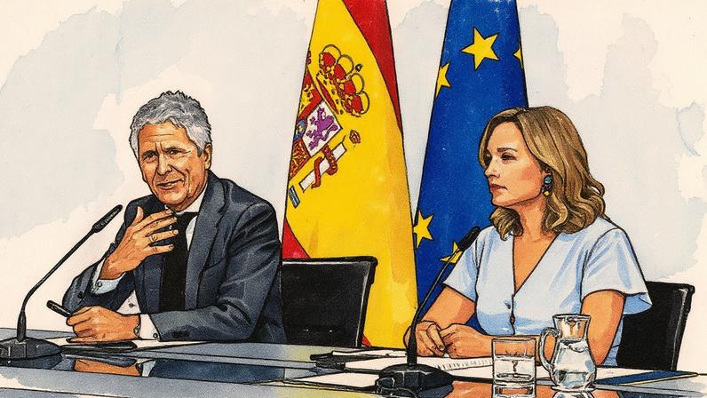 Fernando Grande-Marlaska e Pilar Alegría, no primeiro Conselho de Ministros do curso político. (Foto: Alejandro Martínez Vélez / Europa Press)