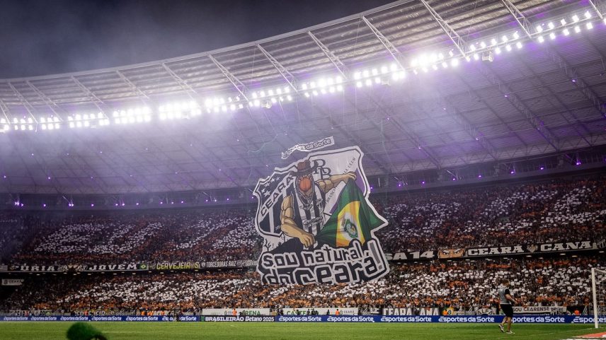 Público de Ceará x Flamengo bateu recorde do futebol nordestino em 2025 (Foto: Gabriel Silva / Ceará SC)