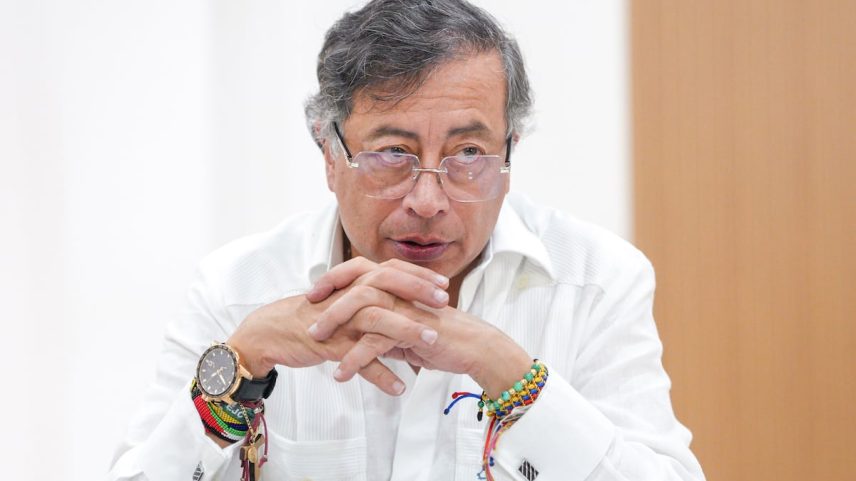 O presidente Gustavo Petro, este jueves. (Foto: Juan Diego Cano - Presidência de Colombia)