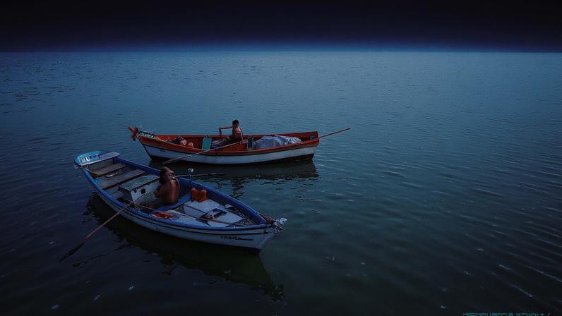 Pescadores no Rio (Foto: Custodio Coimbra / Agência O Globo)