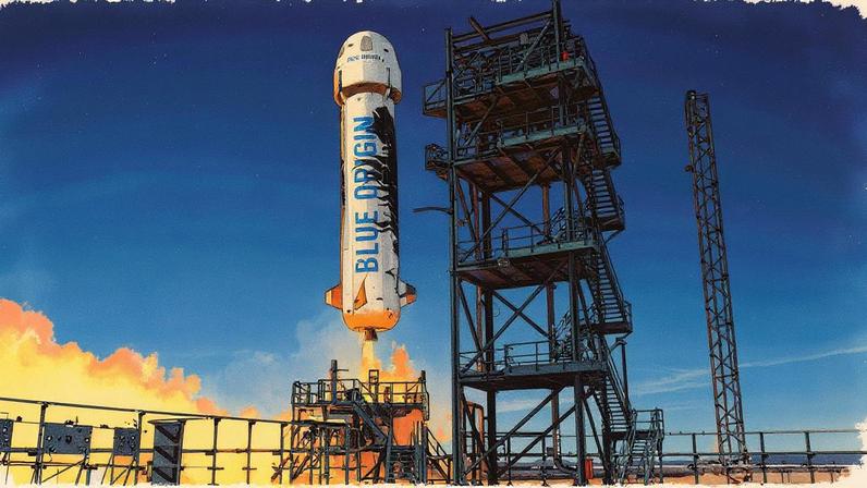 A Blue Origin, empresa de exploração espacial, vai aceitar pagamentos em criptomoedas (Foto: Blue Origin/Divulgação)