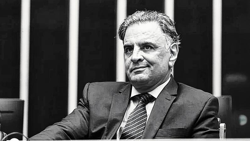Deputado federal Aécio Neves em evento na Câmara dos Deputados (Foto: Reprodução)