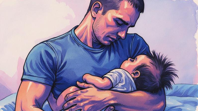 Um pai presente nos primeiros dias de vida fortalece vínculos e transmite segurança emocional à criança (Foto: Freepik)