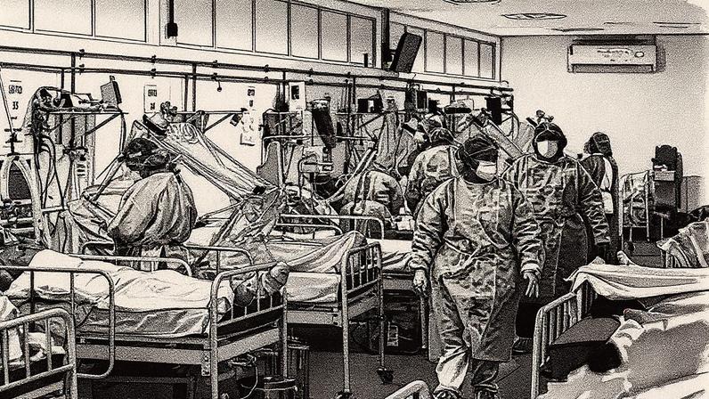 Médicos durante a pandemia de Covid-19 (Foto: AFP)