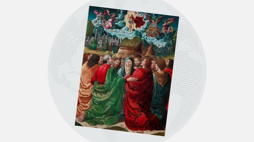 Tabla ‘La natividad’, del maestro Rodrigo de Sajonia, perteneciente al retablo del Monasterio de Sijena. (Foto: Museo del Prado)