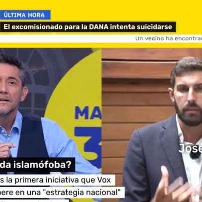 Javier Ruiz confronta líder do Vox em Murcia durante debate ao vivo