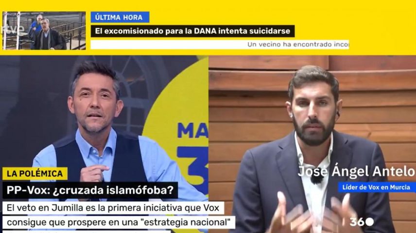 Tensão entre Javier Ruiz e José Ángel Antelo (Foto: TVE)