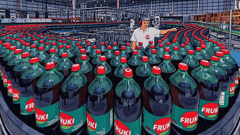 Fábrica da Fruki em Paverama, no Rio Grande do Sul: planta no interior gaúcho dobrou a capacidade de produção da empresa (Foto: Leandro Fonseca /Exame)