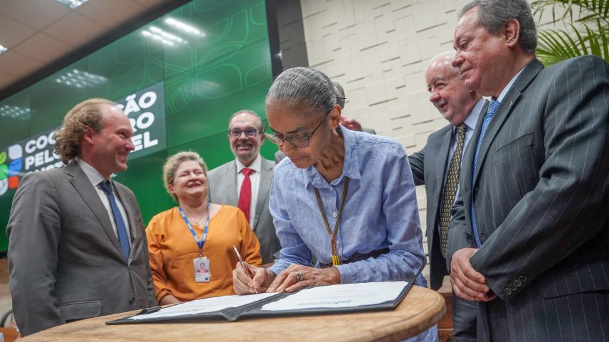 Marina Silva: Ministra do Meio Ambiente e Mudança do Clima participa do lançamento oficial e doação de equipamentos para o IBAMA, em 30 de julho de 2025. (Foto: Rogério Cassimiro/MMA)