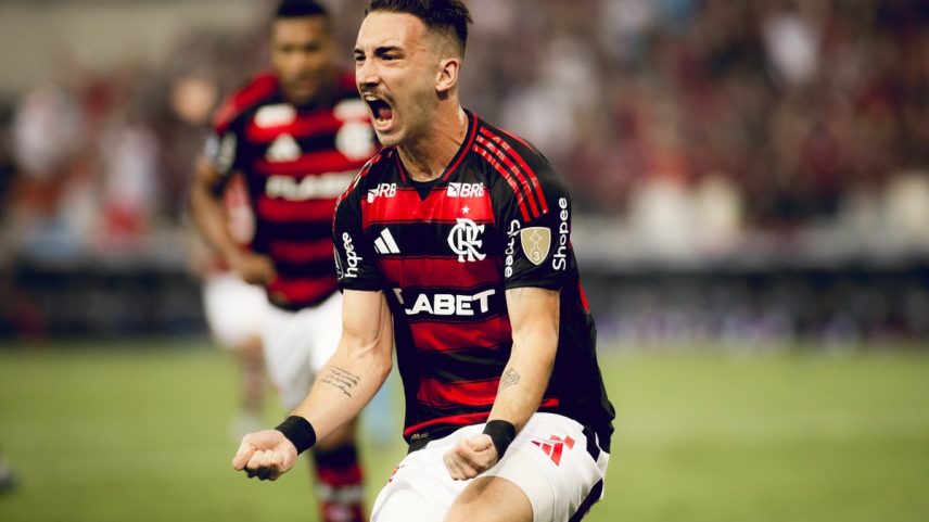 Léo Ortiz marcou primeiro gol do Flamengo contra LDU, pela Libertadores (Foto: Adriano Fontes/Flamengo)