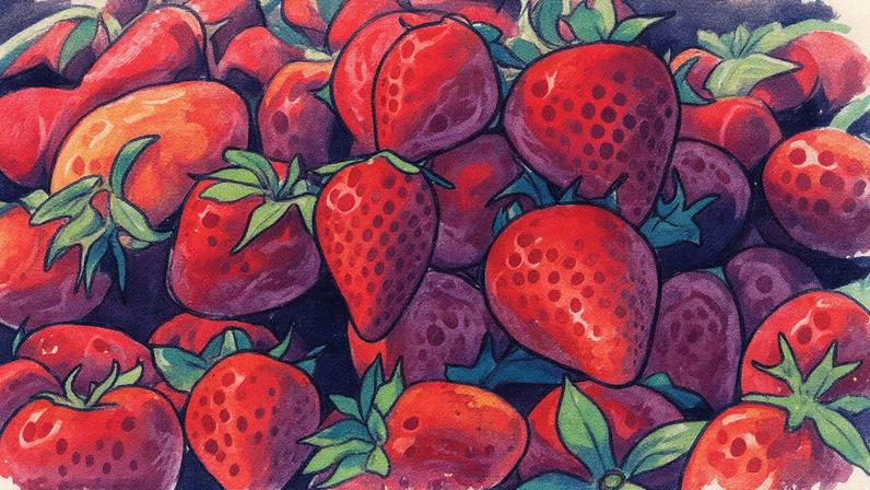 Preço do morango subiu mais de 105% este ano (Foto: Reprodução)