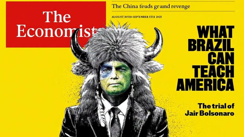 Jair Bolsonaro na capa da revista britânica The Economist (Foto: Reprodução)