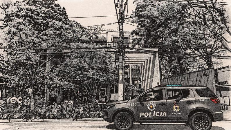 Operação policial contra o PCC no centro financeiro de São Paulo (Foto: Reprodução)