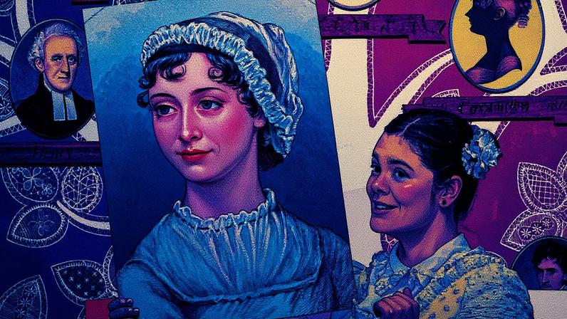 Guia no Jane Austen Centre em Bath, Inglaterra, em janeiro de 2025. (Foto: MANUEL VÁZQUEZ)