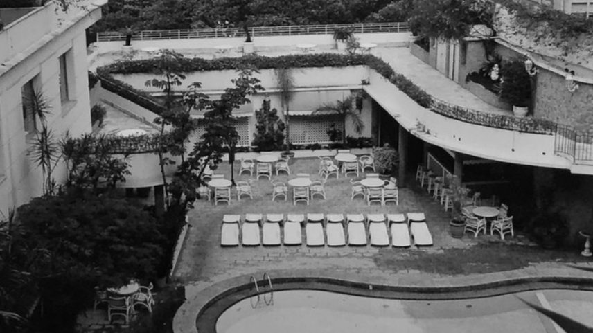 Foto da área de lazer do antigo Hotel Glória (Foto: Reprodução: site oficial de divulgação da Opportunity Imobiliária)