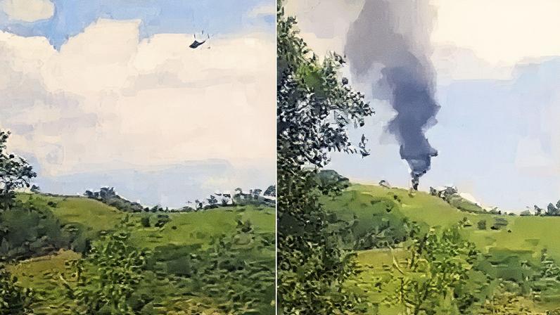 Helicóptero da polícia colombiana cai e deixa mortos, e governador fala em ataque de dissidentes das Farc (Foto: Reprodução)