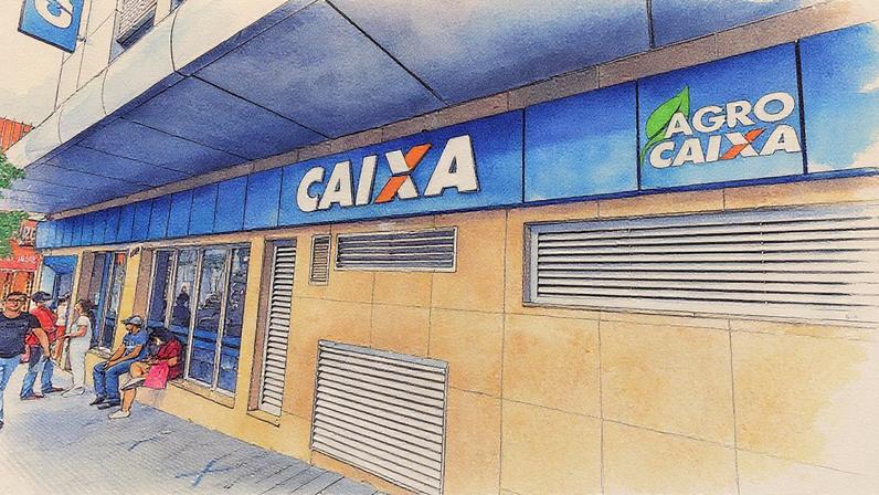 Caixa Econômica Federal em Presidente Prudente (Foto: Reprodução)