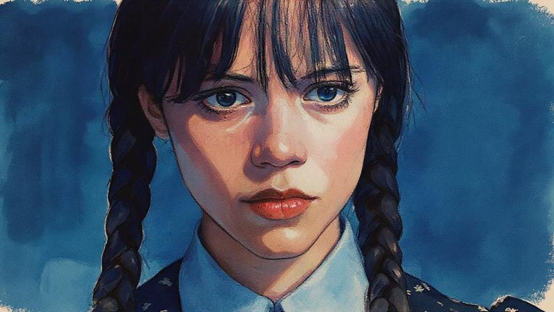 Jenna Ortega em 'Wandinha' (Foto: Reprodução/Netflix)