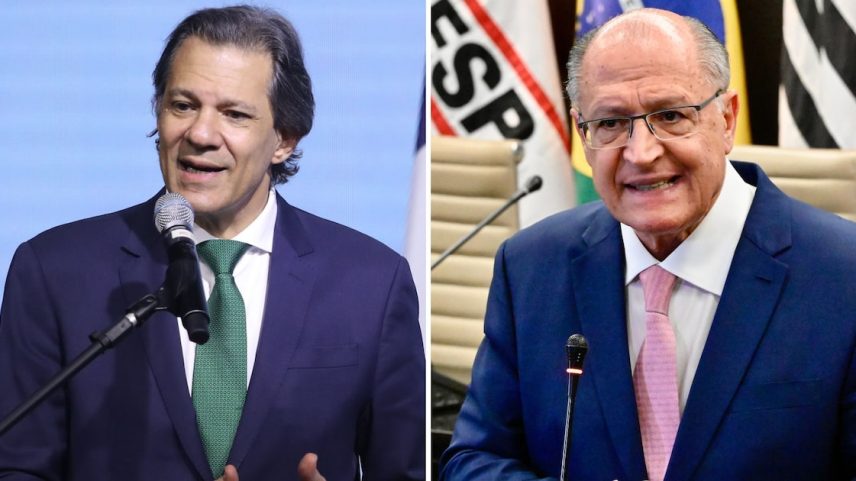 Fernando Haddad e Geraldo Alckmin são apostas da esquerda nas eleições de 2026 em São Paulo. (Foto: Daniel Teixeira/Estadão e Cadu Gomes/VPR)