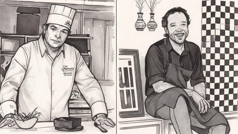 Jerôme Dardillac e Elia Schramm: jantar a quatro mãos no Fairmont Rio em parceria com o Rio Gastronomia (Foto: Divulgação)