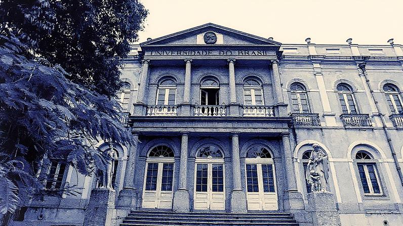 Fachada da Universidade Federal do Rio de Janeiro (UFRJ) do campi da Praia Vermelha, na Urca (Foto: Agência O Globo / Gabriel de Paiva)